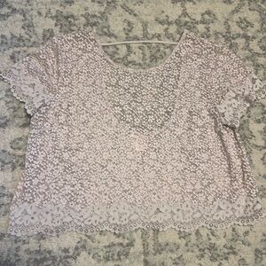 Victoria’s Secret floral Lace Crop Top size Large